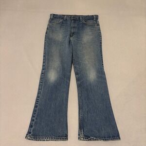 Vintage 80s Levis 646 Orange Tab Bootcut Jeans Mens 36x32 Blue Denim Faded Boho